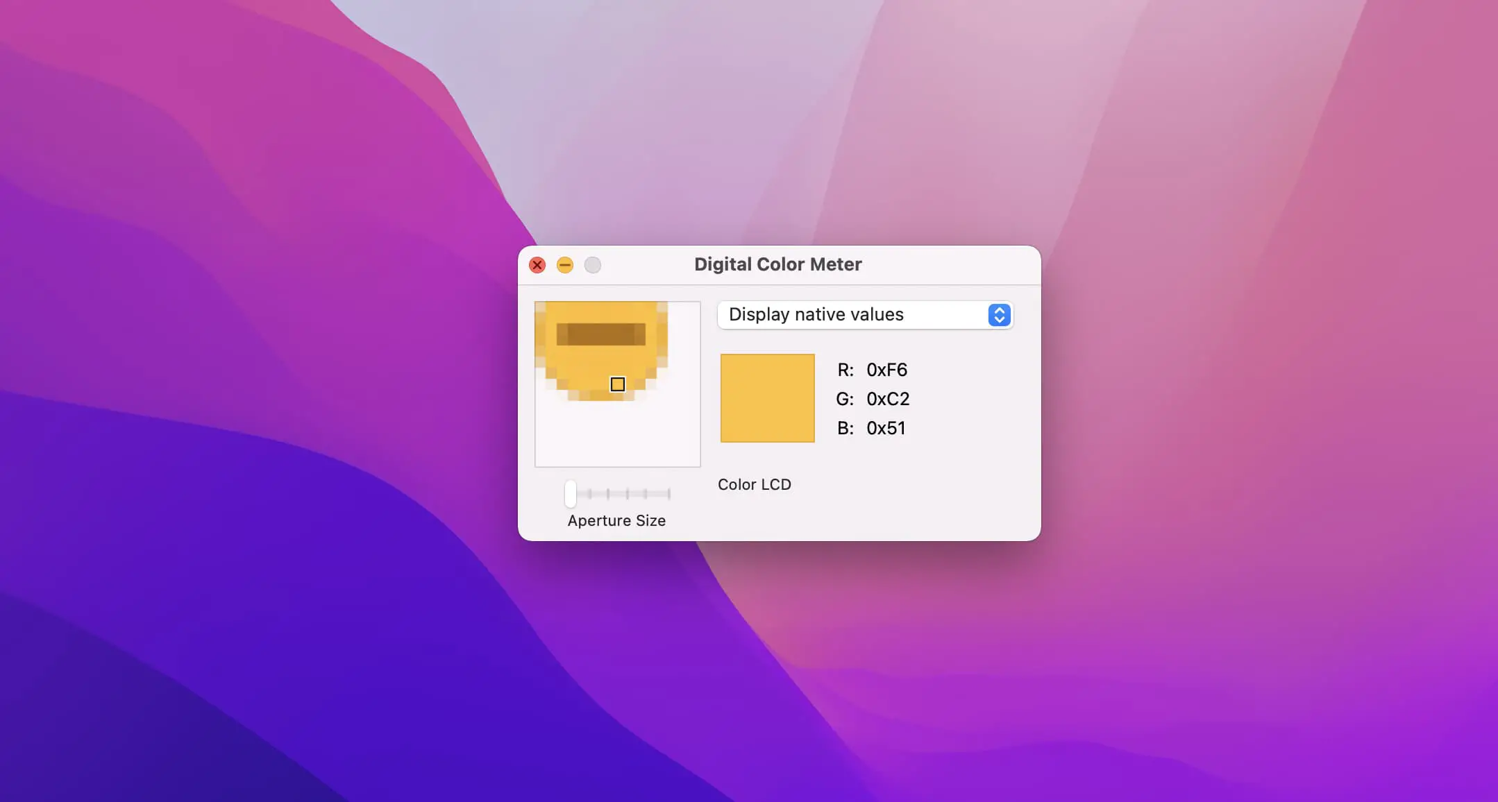 Trova i valori RGB su Mac con il misuratore di colore digitale