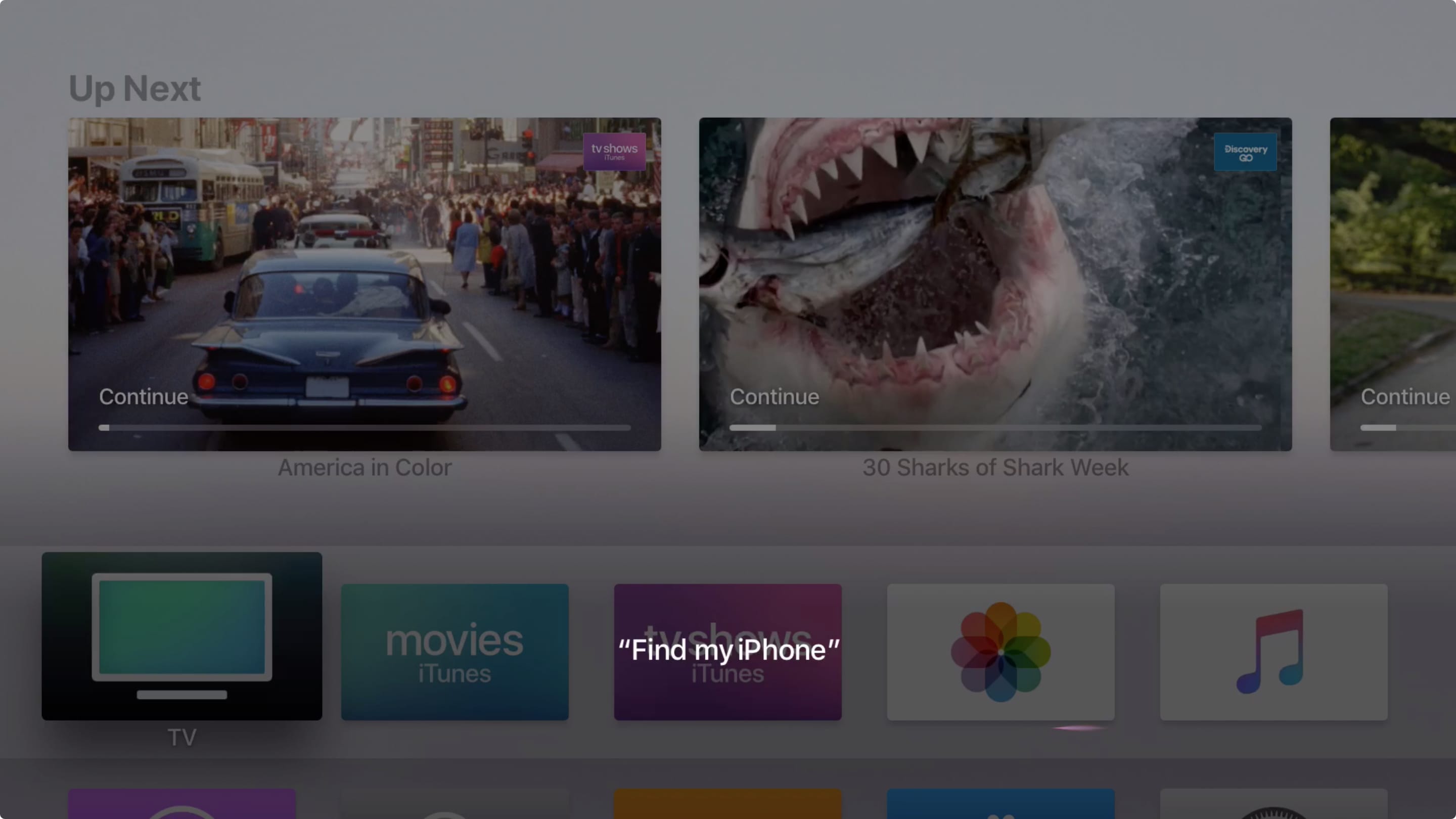Trova il mio iPhone su Apple TV