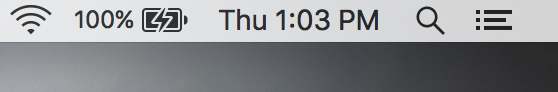 orologio digitale della barra dei menu mac