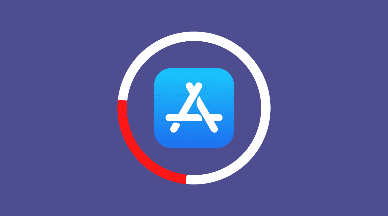 Icona dell'App Store su sfondo scuro