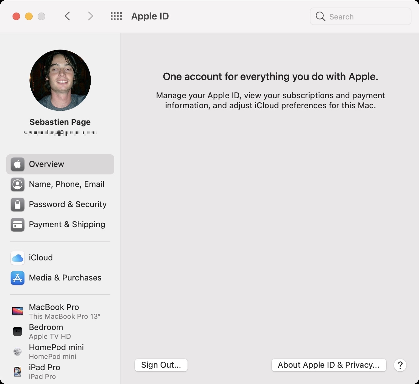 Esci dal tuo ID Apple nelle Preferenze di Sistema del Mac