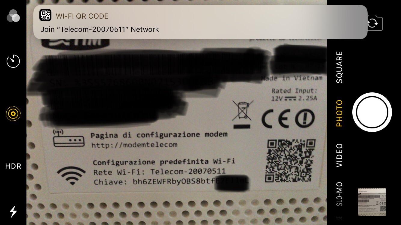 codice QR wifi
