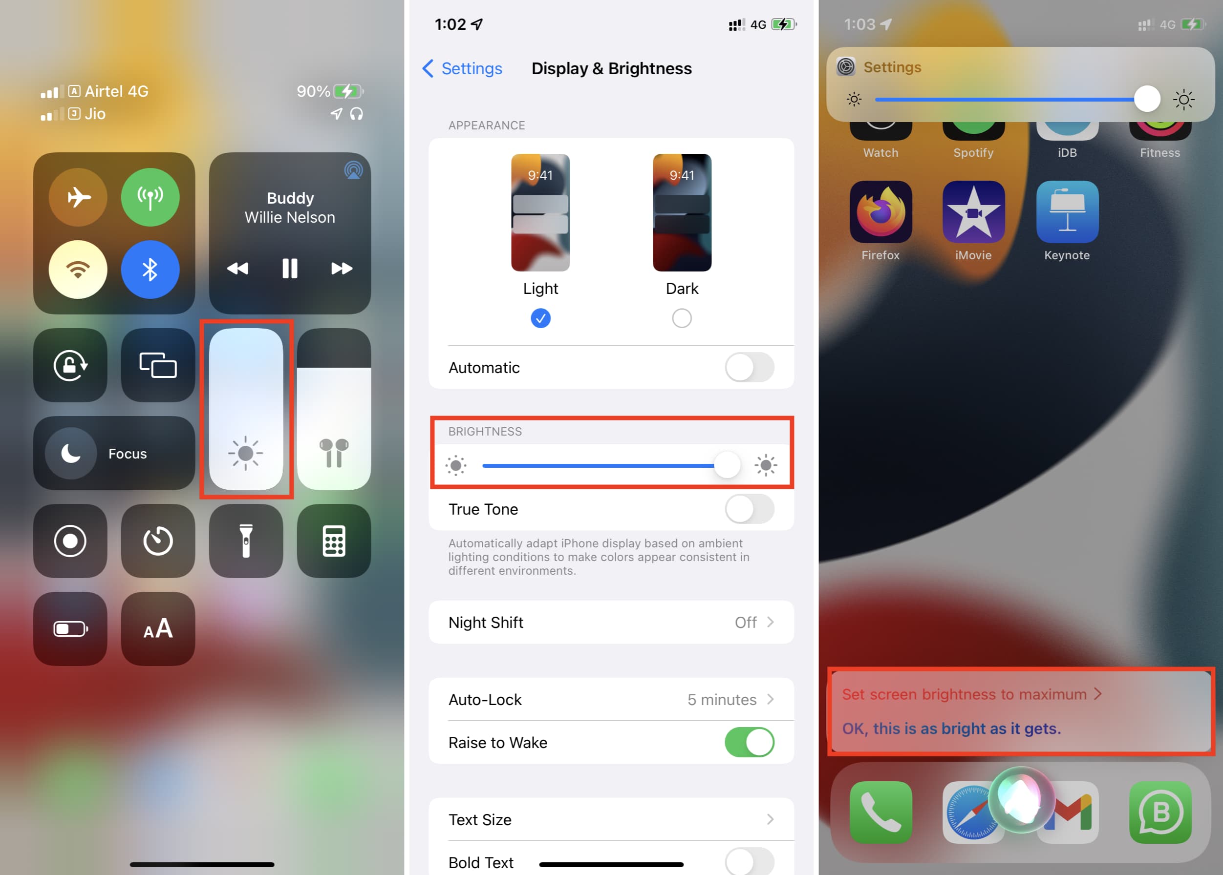 Aumenta la luminosità dello schermo dell'iPhone per facilitarne la visualizzazione