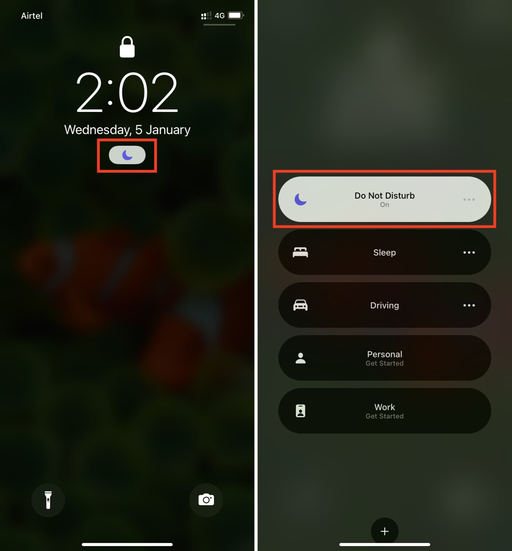 Disabilita DND sulla schermata di blocco dell'iPhone