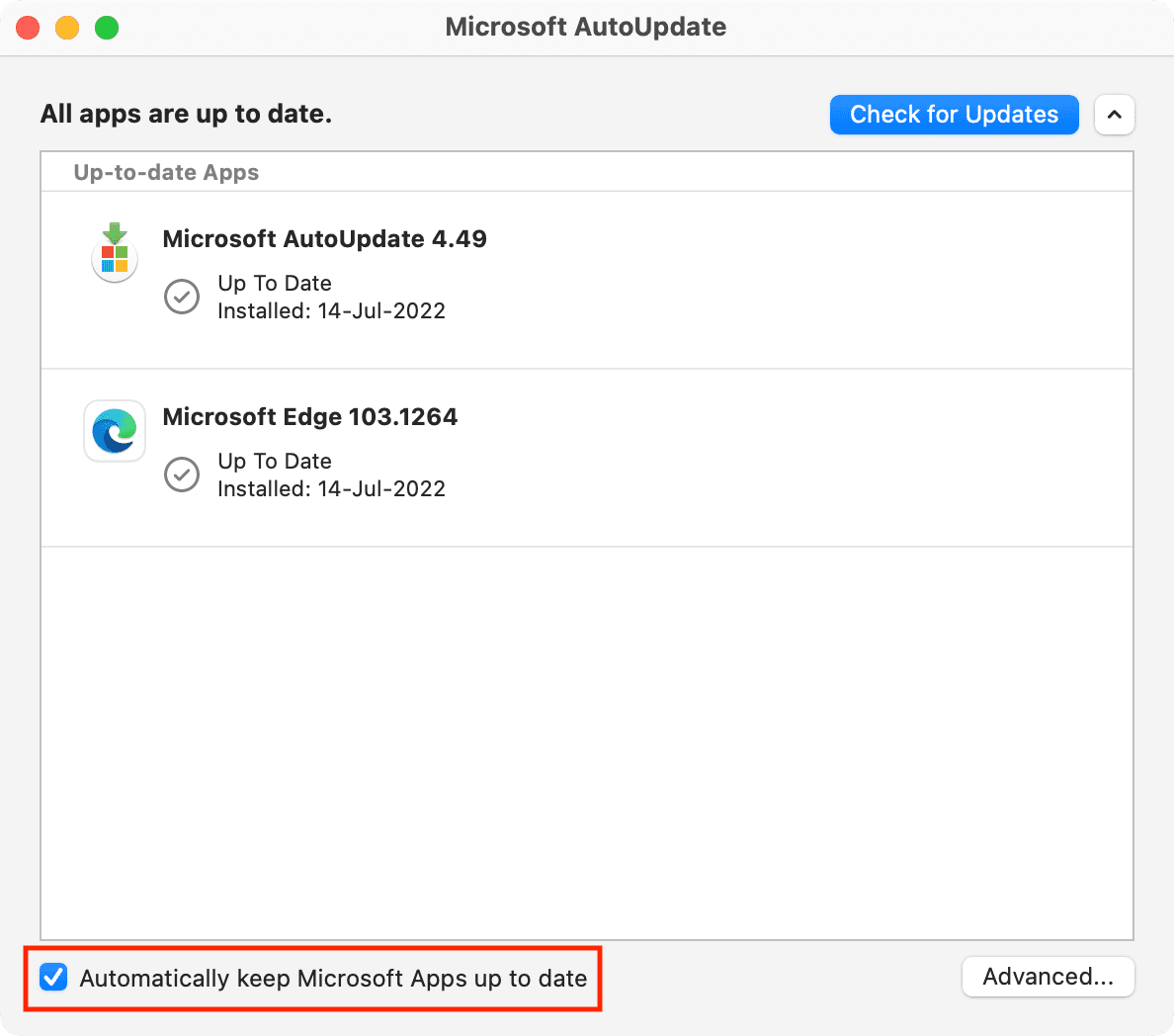 Mantieni automaticamente aggiornate le app Microsoft sul Mac utilizzando lo strumento AutoUpdate