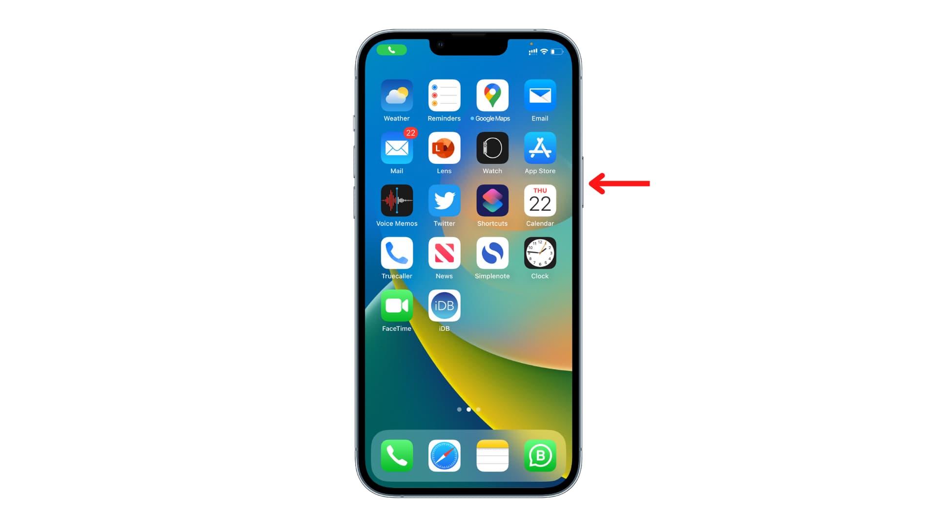 Termina la telefonata premendo il pulsante laterale su iPhone