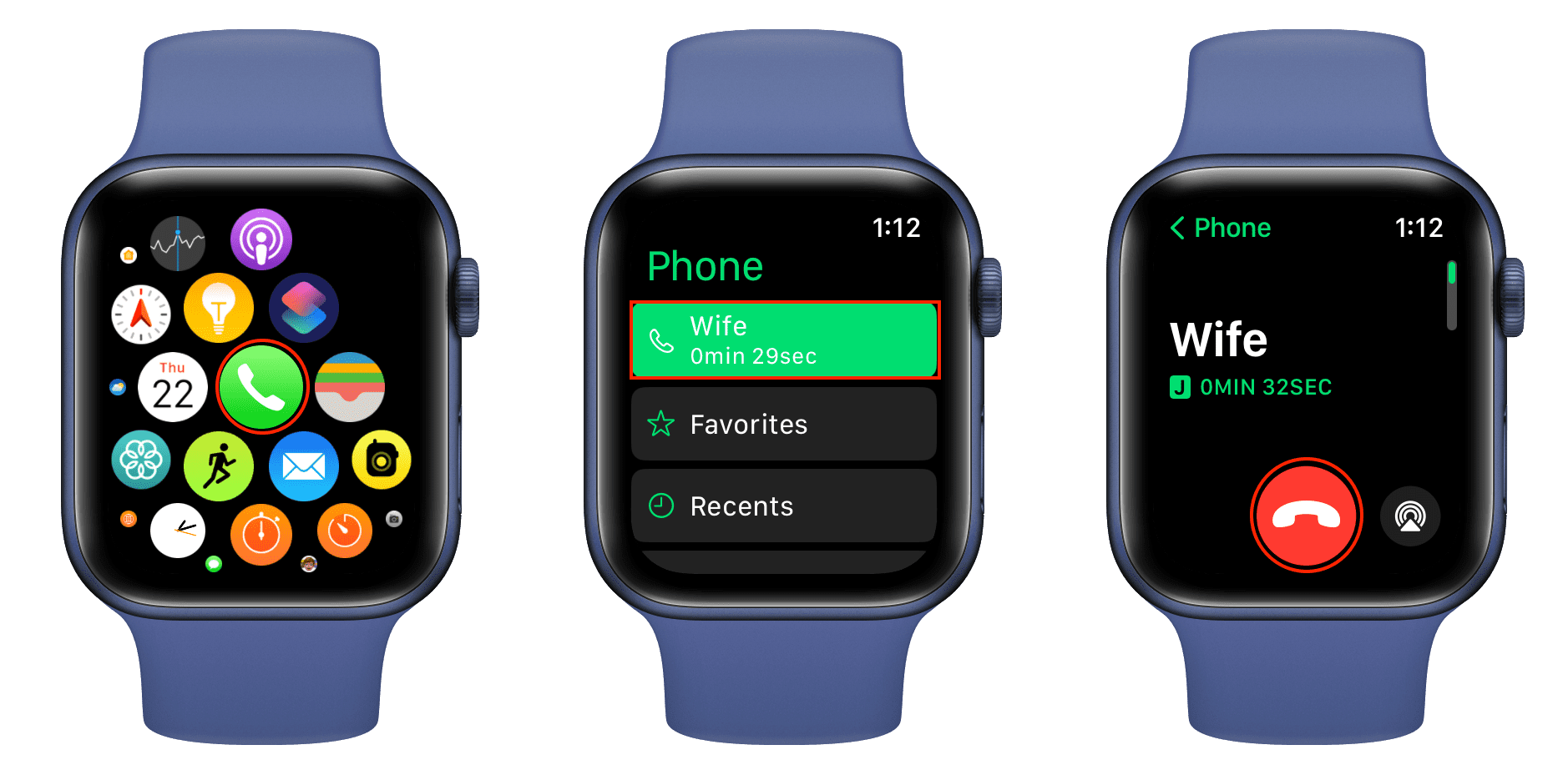 Termina la chiamata iPhone utilizzando il tuo Apple Watch