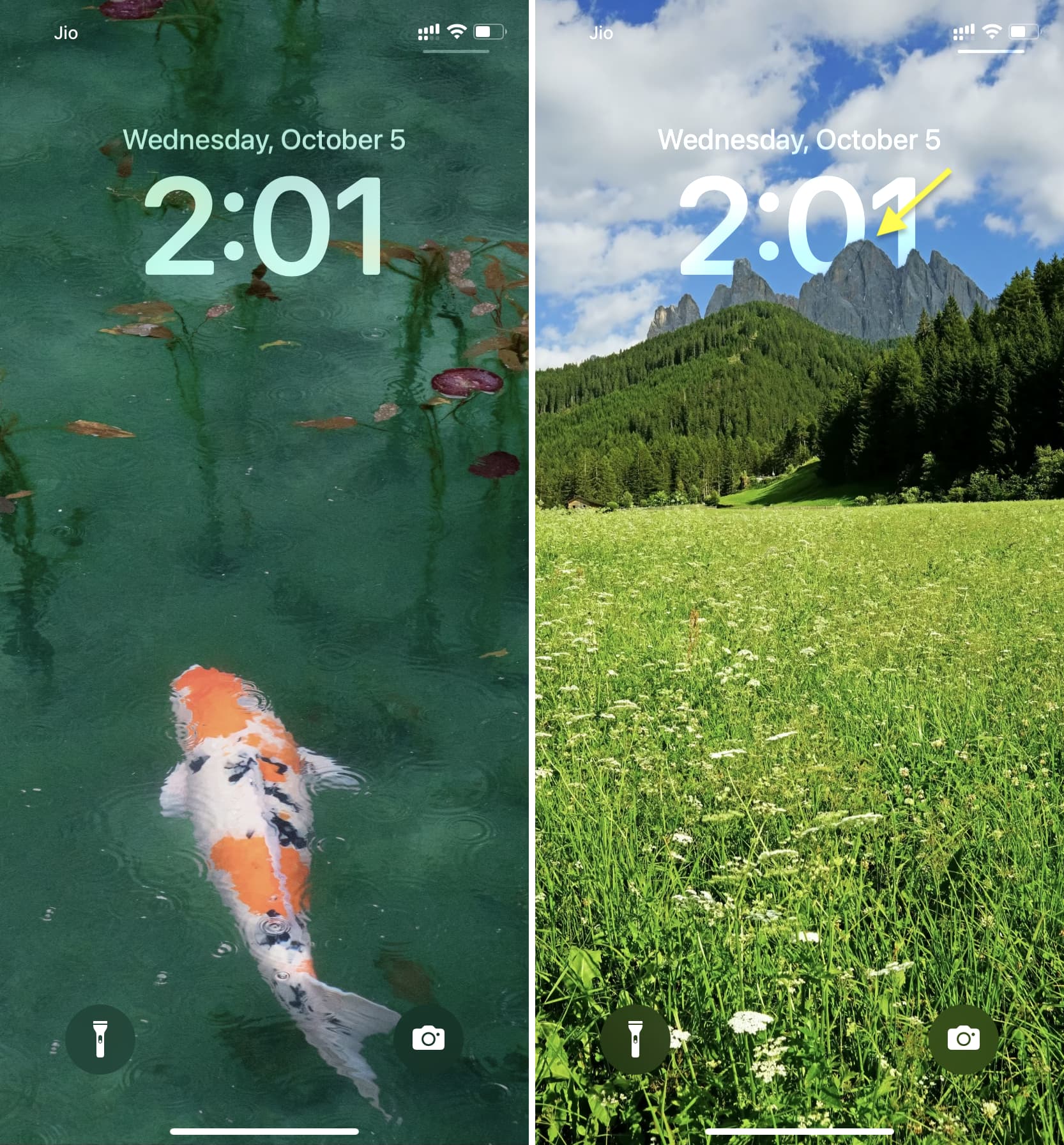 Scegli lo sfondo con effetto profondità giusto per la schermata di blocco dell'iPhone