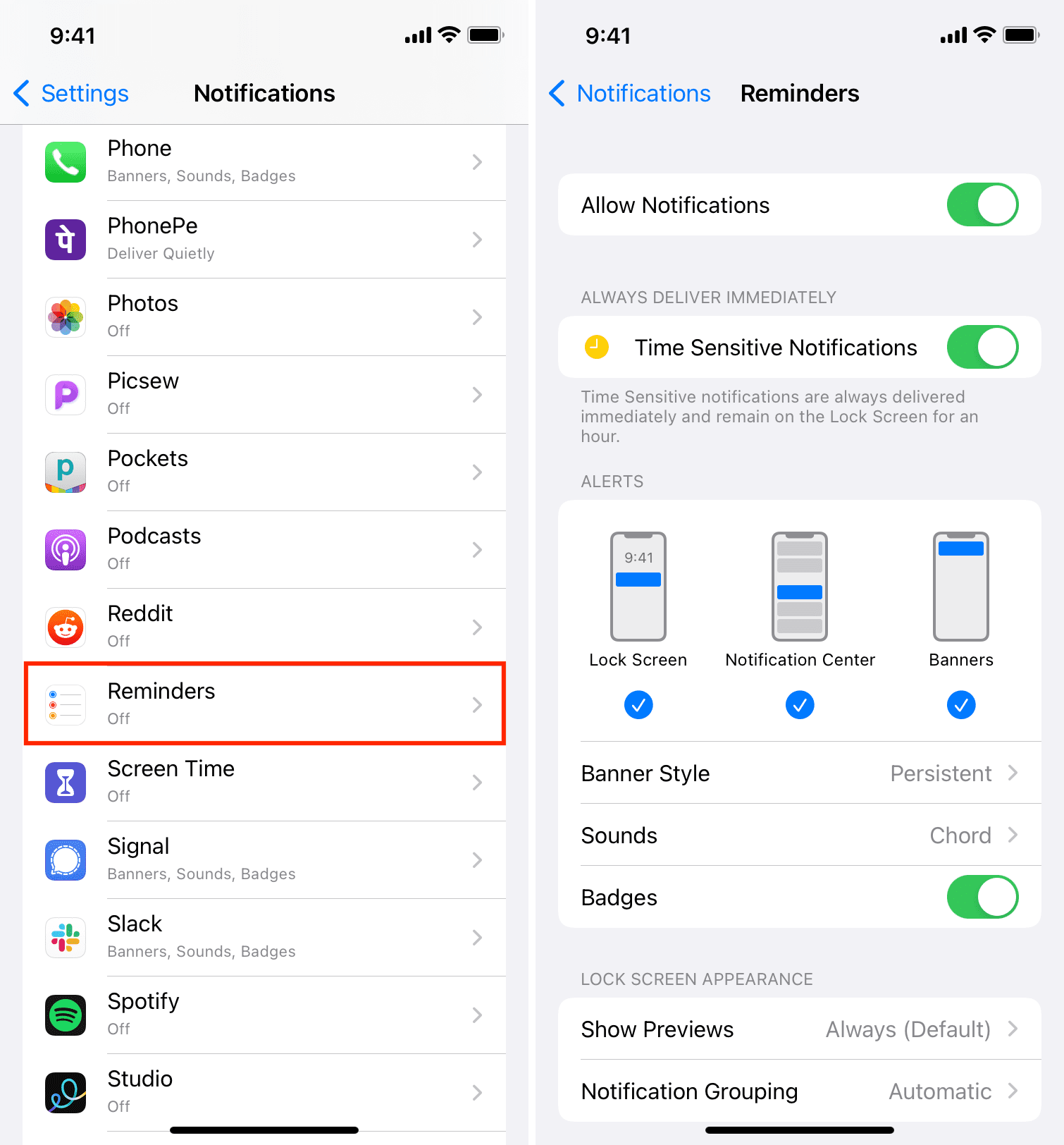 Correggi le notifiche di promemoria su iPhone