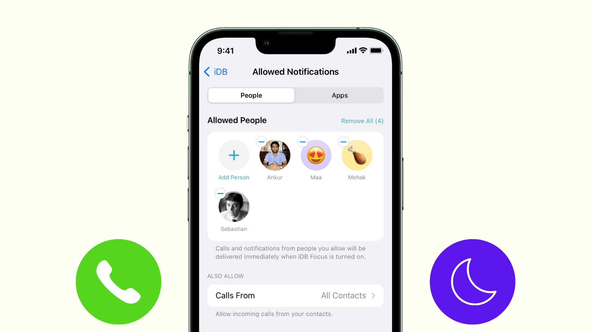Smetti di ricevere chiamate in modalità DND o Focus su iPhone